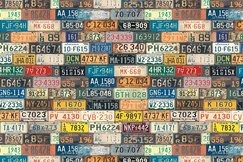 License Plate HD wallpaper