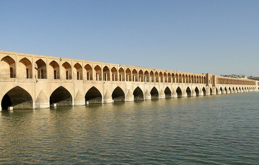 Bridge, iran, esfahan , section HD wallpaper