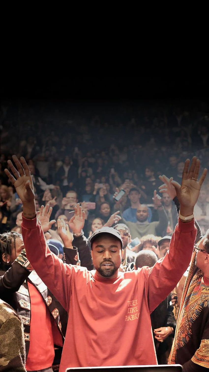 Kanye Hände hoch HD-Handy-Hintergrundbild