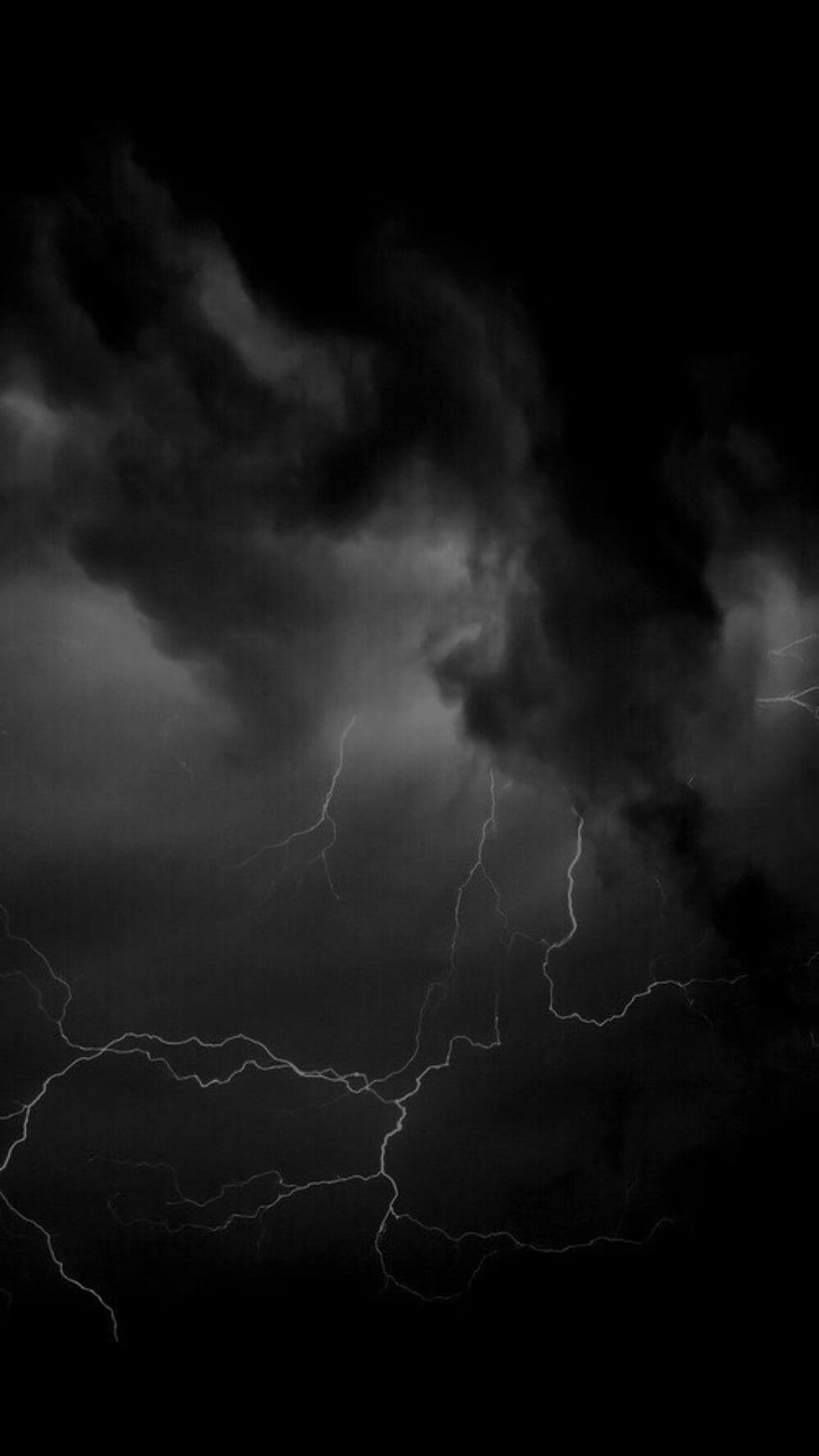 Dark Thunderstorm, black thunder HD phone wallpaper