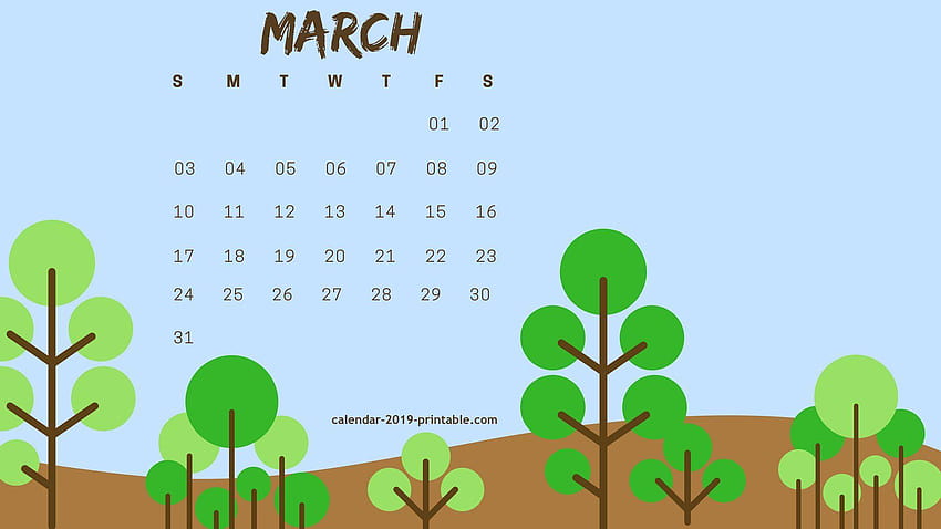 march-2019-calendar-hd-wallpaper-pxfuel