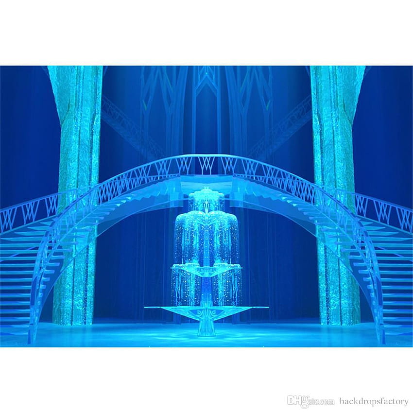 2018 Interior Frozen Palace grafía telones de Princess Castle, congelado fondo de pantalla del teléfono