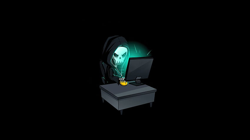 1920x1080 Skull Hacking Time Laptop Full , Backgrounds, and, hacker laptop HD wallpaper