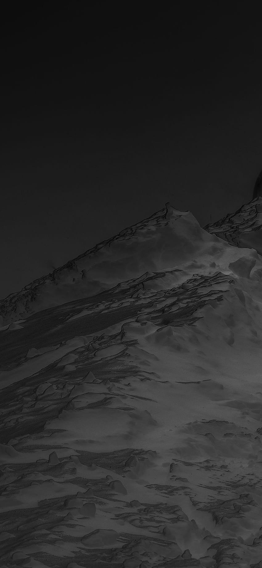 bb30, minimalist mountain black and white HD phone wallpaper