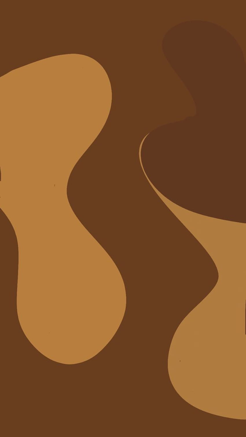Aesthetic Backgrounds Brown, cute brown HD phone wallpaper