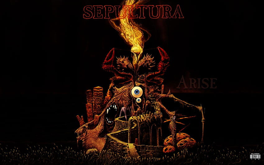 Sepultura と背景、sepultura のロゴ 高画質の壁紙