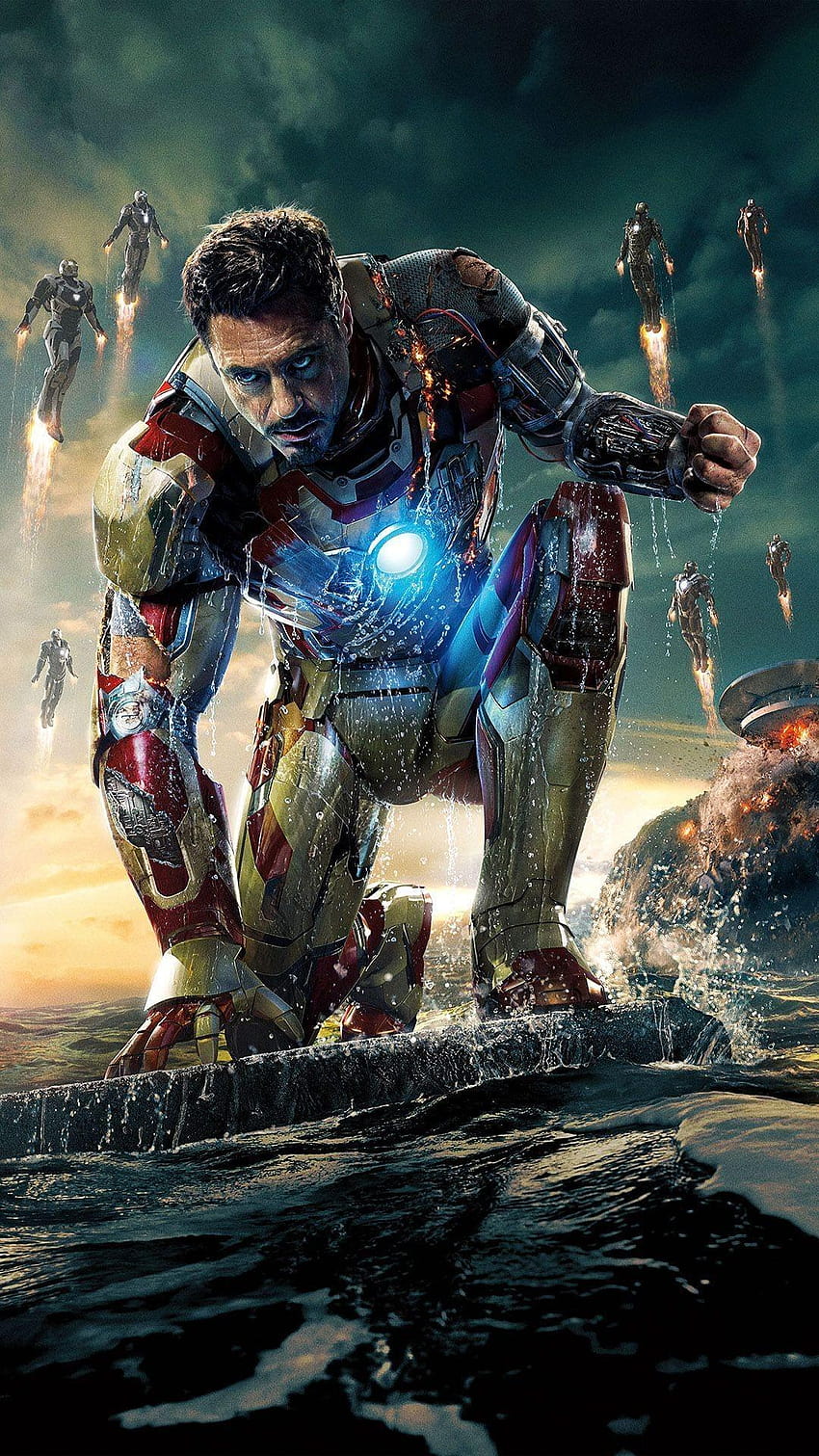 iPhone de Iron Man, genial teléfono de Iron Man fondo de pantalla del teléfono