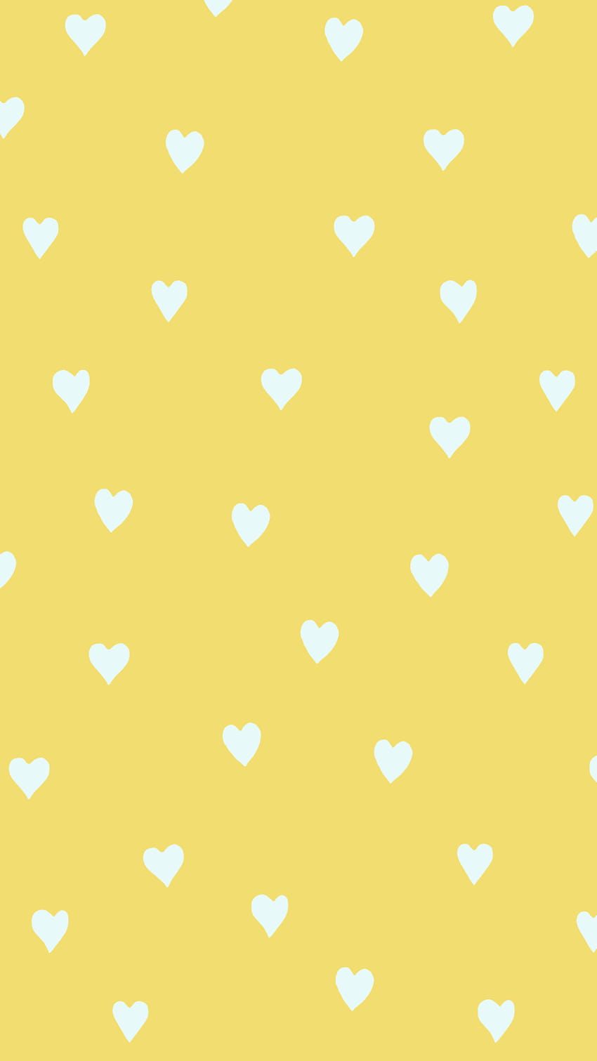 Corações Amarelos by Gocase, yellow, hearts, yellow hearts HD phone wallpaper