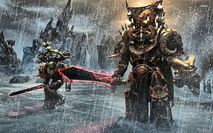 Warhammer 40000: Dawn of War II, chaos marines HD wallpaper