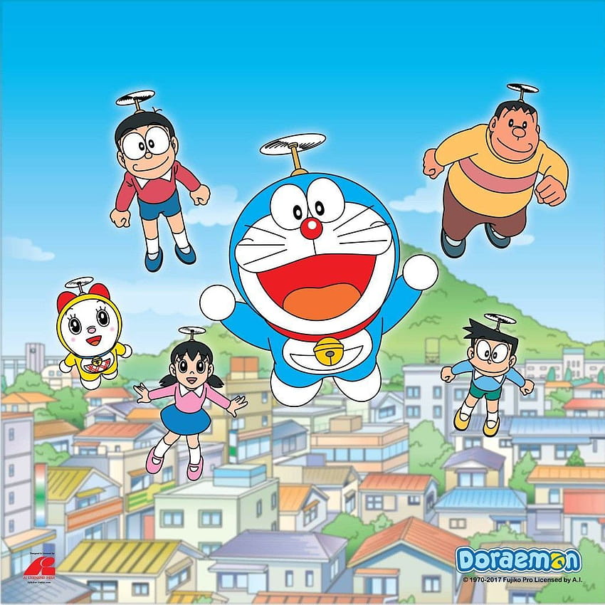 Doraemon y amigos fondo de pantalla del teléfono