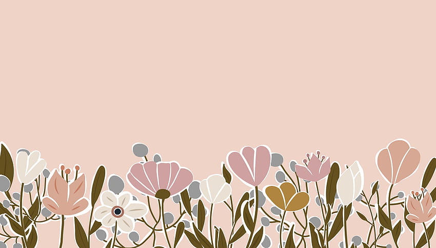 咲く花と葉の境界線で飾られた水平の背景。 抽象芸術の自然の背景のベクトル。 トレンディな植物フレーム。 フラワーガーデン。 サマーセールバナー用植物花柄デザイン 2766852 Vecteezyのベクターアート、シンプルな春のノートパソコン 高画質の壁紙