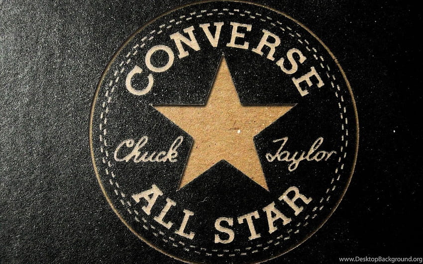 Converse All Star Chuck Taylor Gold Logo HD wallpaper