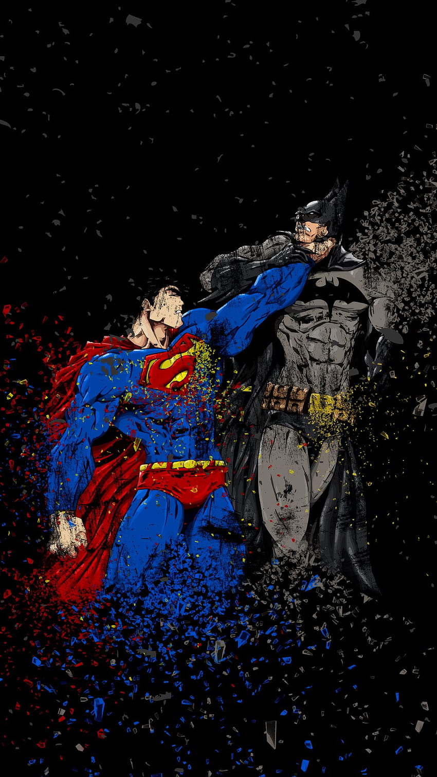 Batman Vs Superman Comic Art IPhone, cómic iphone fondo de pantalla del teléfono