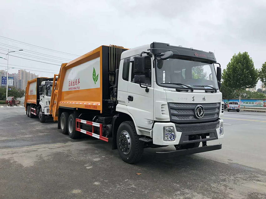 China Dongfeng T5 Dew Design 18cbm Compactor Garbage Truck Garbage Container Truck & HD wallpaper