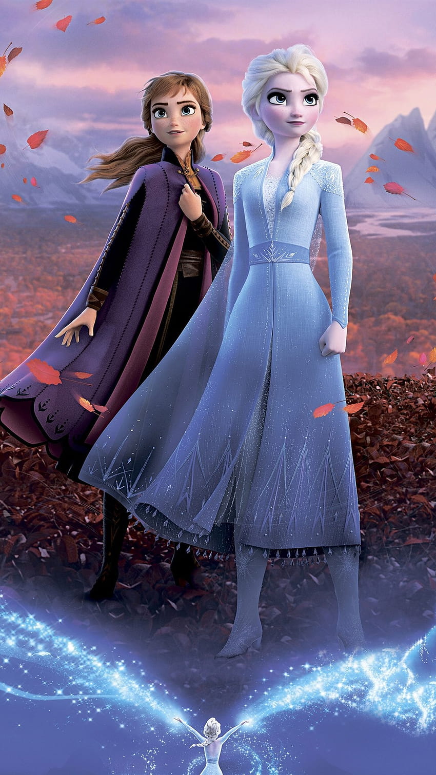 Frozen 2, película de Disney, hermanas 1080x1920 iPhone 8/7/6/6S Plus, , mejores hermanas fondo de pantalla del teléfono