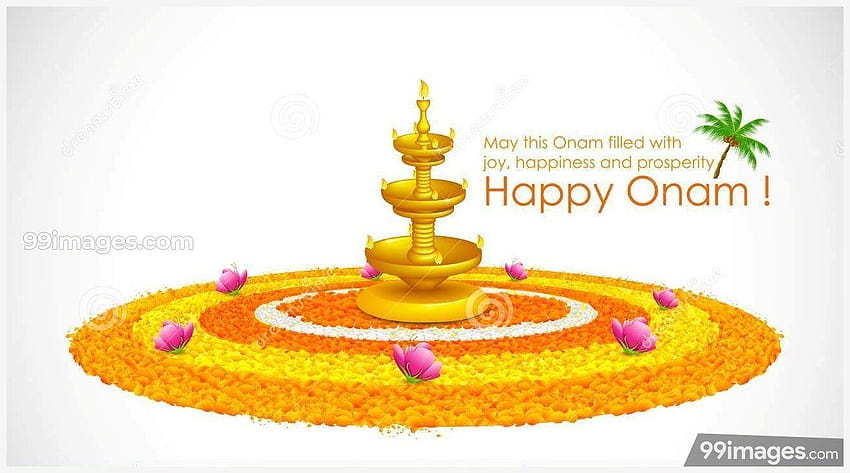 Wish You Happy Onam HD Greetings Wallpaper