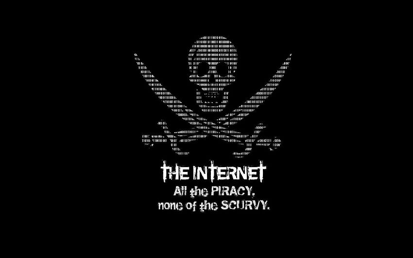 7 Piratería, computadora pirata fondo de pantalla