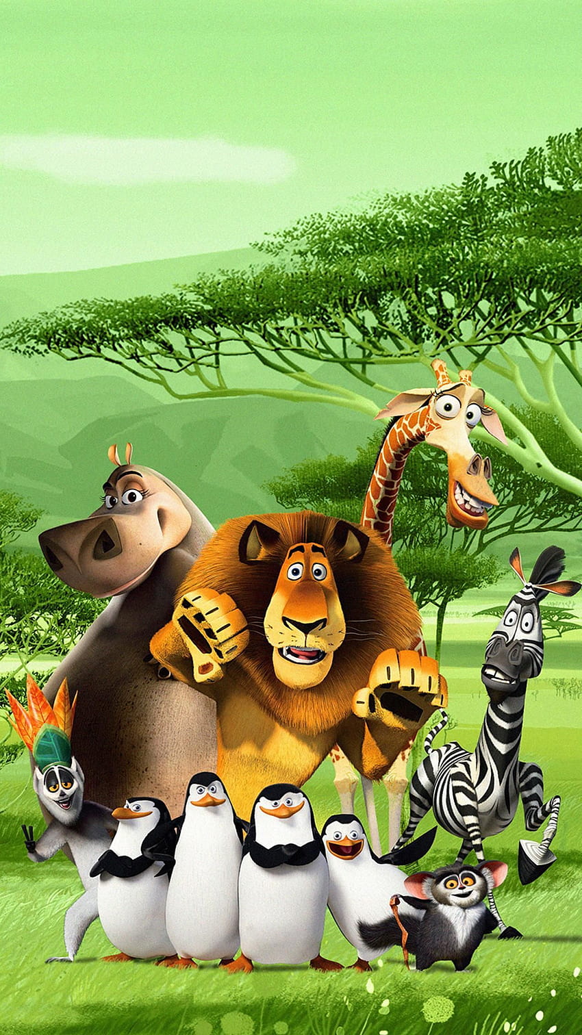 44 Madagaskar fikri, madagaskar filmi HD telefon duvar kağıdı