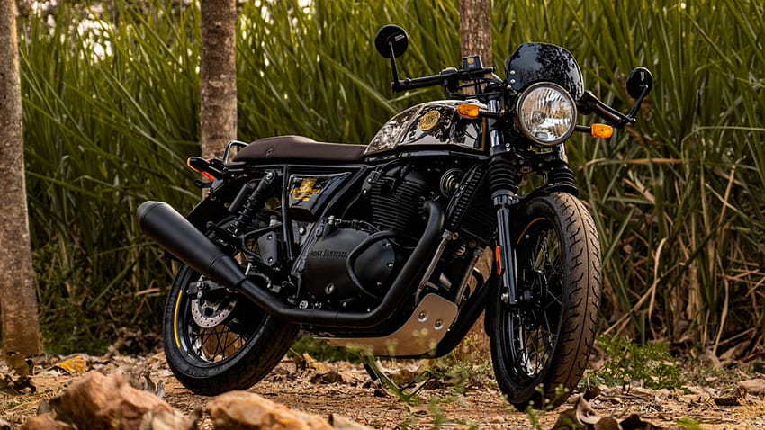 Exklusiver erster Blick: Royal Enfield Continental GT Limited Edition, nur 60 in Indien, Royal Enfield Continental GT 120 Jahre Sonderedition HD-Hintergrundbild