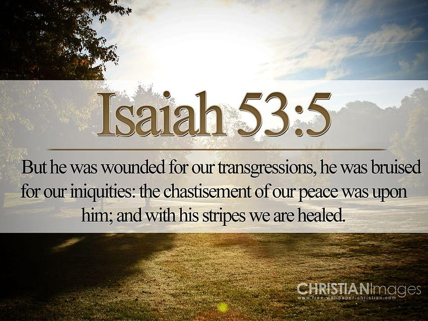 Jesaja 53:5 HD-Hintergrundbild