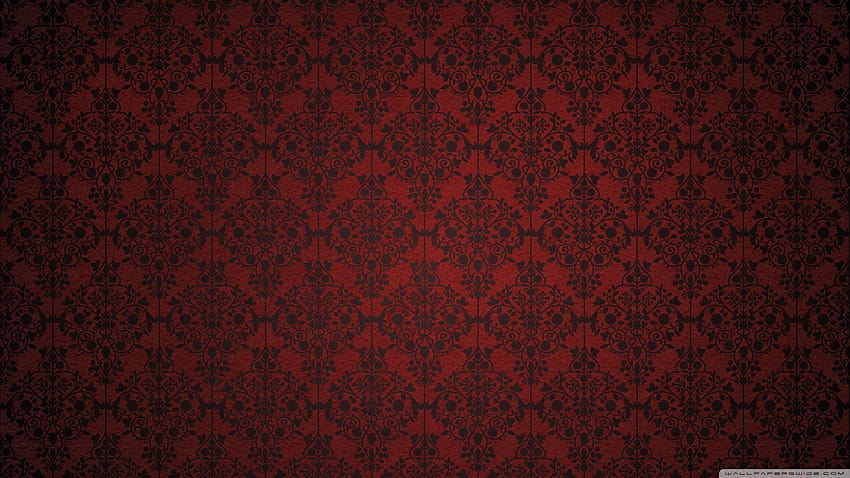 Red Damask ❤ for Ultra TV • Dual, maroon HD wallpaper