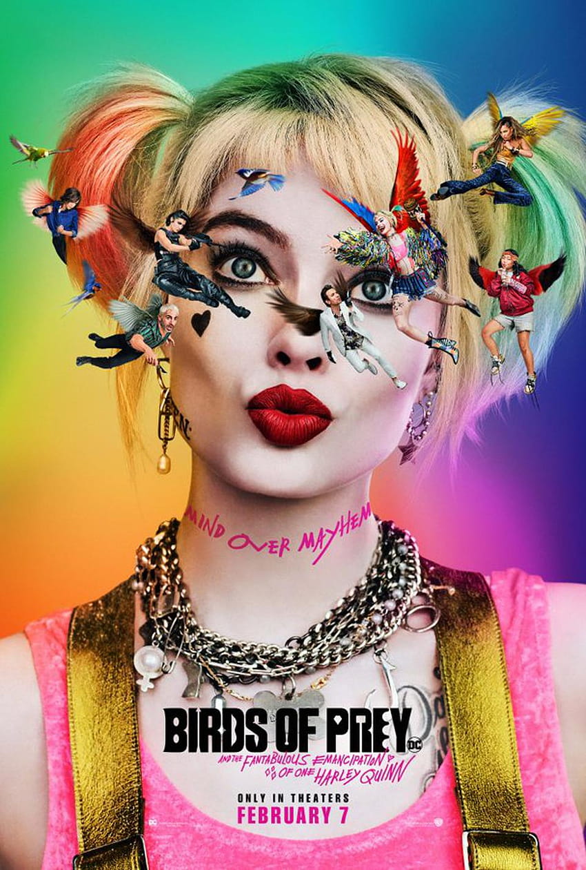 Harley Quinn Sees Birds, Not Stars, In The New 'Birds Of Prey' Poster HD phone wallpaper