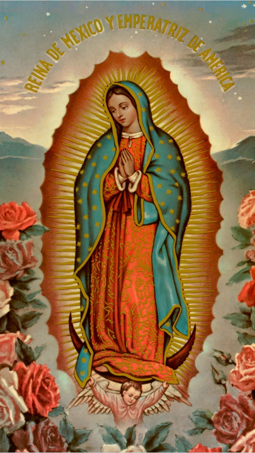 La Virgen De Guadalupe posted by Michelle Mercado, guadalupe iphone HD phone wallpaper