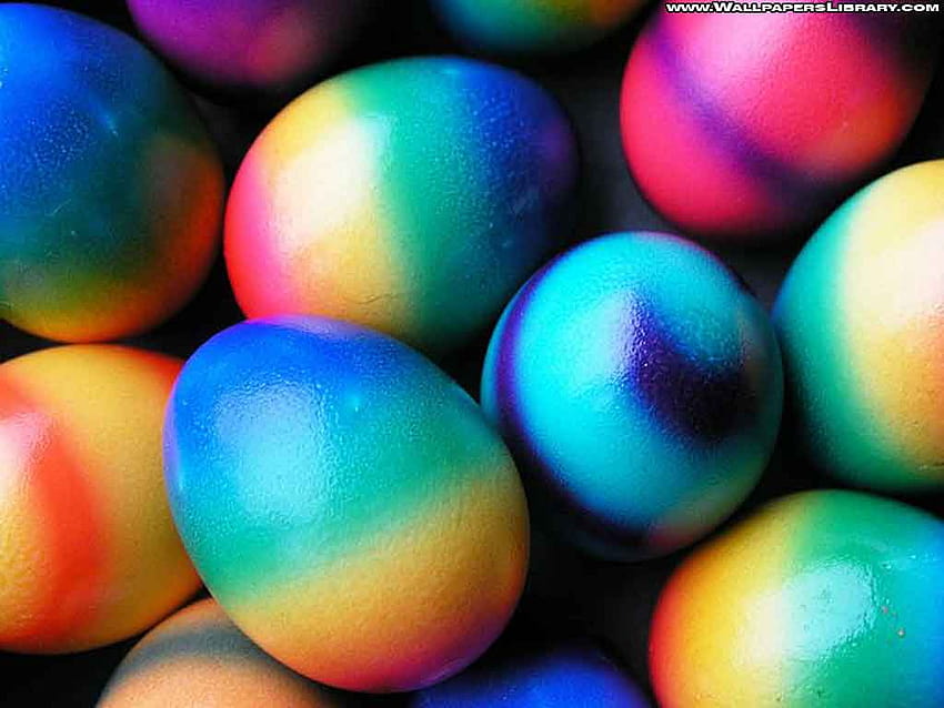 Colorful Easter Eggs, painted easter eggs HD wallpaper
