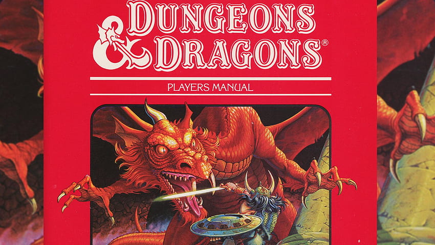 Dungeons & Dragons, introdotto nel 1974, attirò milioni di giocatori, insieme alle accuse di alcune figure religiose secondo cui il gioco incoraggiava il culto dei demoni e la credenza nella stregoneria e nella magia, l'arte retrò di dungeons and dragons Sfondo HD