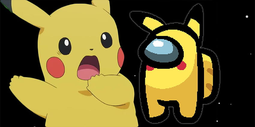 Aming Us Pokemon : ในหมู่พวกเรา Mobile ได้รับความนิยมเกือบเท่าๆ กับ Pokemon Go ที่จุดพีค / Brawl stars vs Among us vs roblox vs pokemon go., Among us pikachu วอลล์เปเปอร์ HD