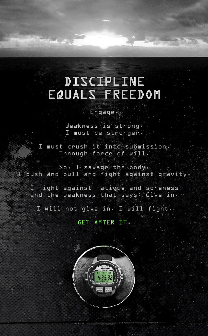 Disziplin ist gleich Dom auf Behance, Jocko Willink HD-Handy-Hintergrundbild