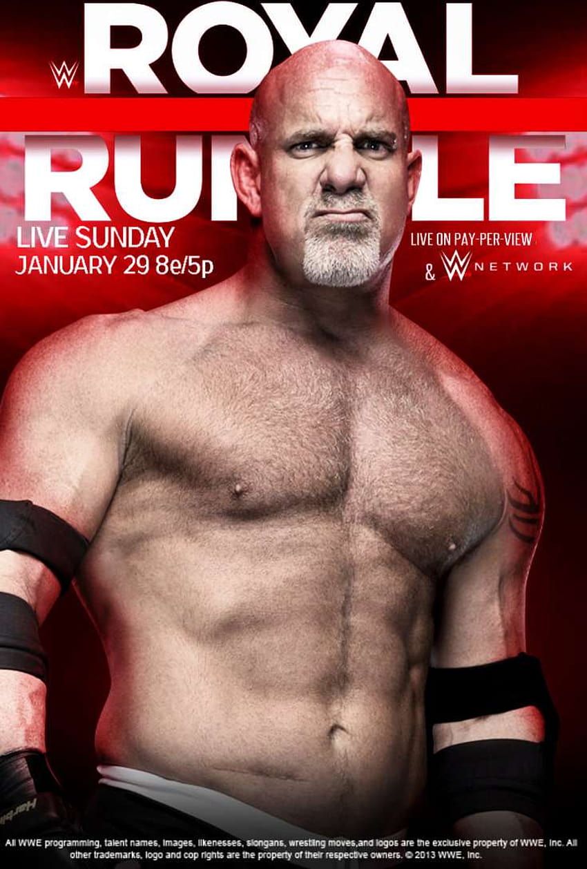 WWE News/Rumors: Goldberg currently booked to win Royal Rumble, royal rumble 2018 HD phone wallpaper