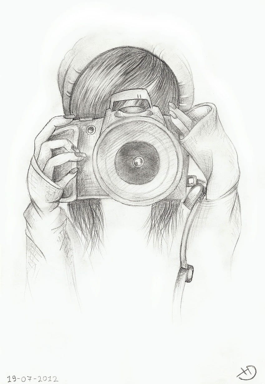 Drawing Camera Photography Clip Art - Camera Drawing - Free Transparent PNG  Clipart Images Download