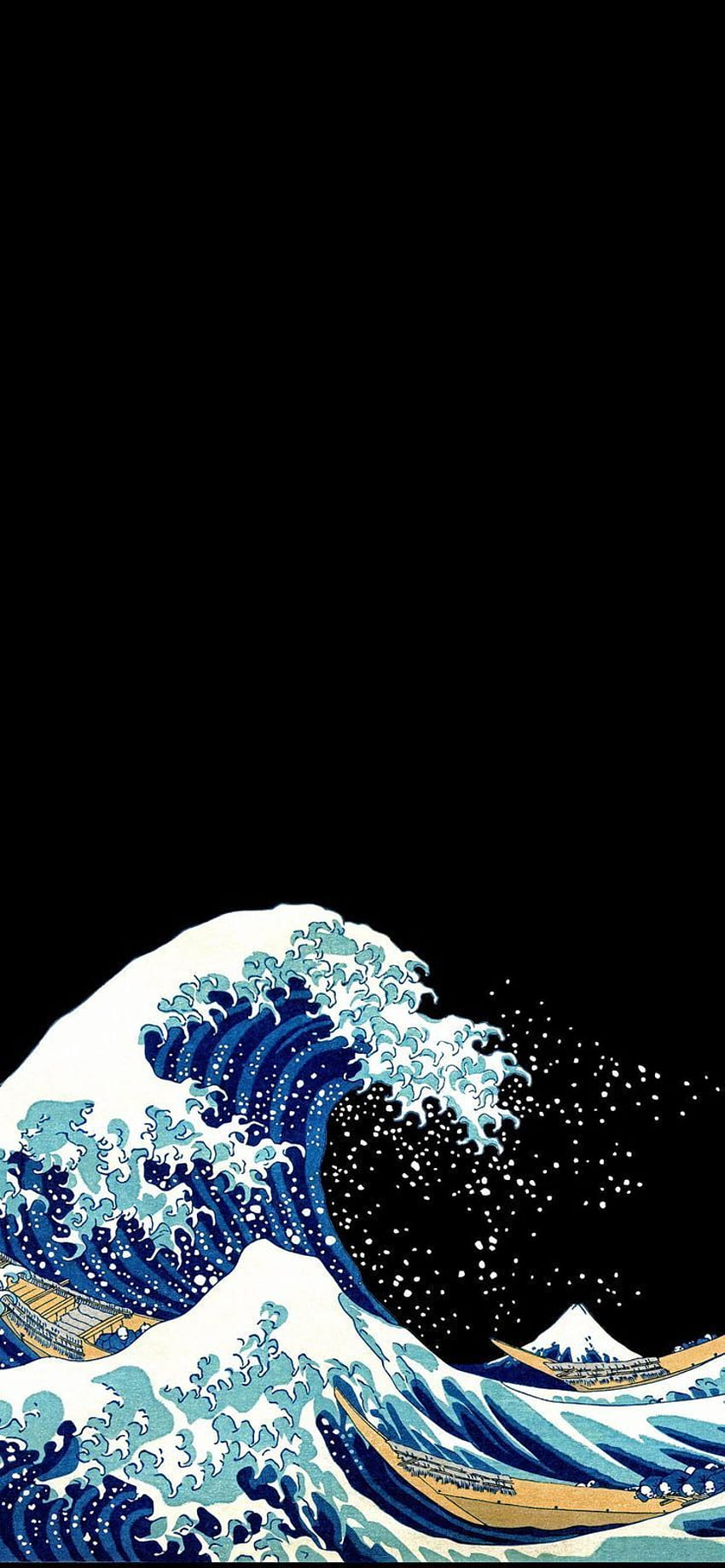 La gran ola de Kanagawa, olas iphone fondo de pantalla del teléfono