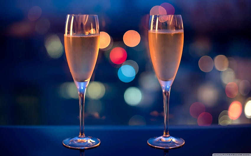 Champagne Glasses : High Definition HD wallpaper