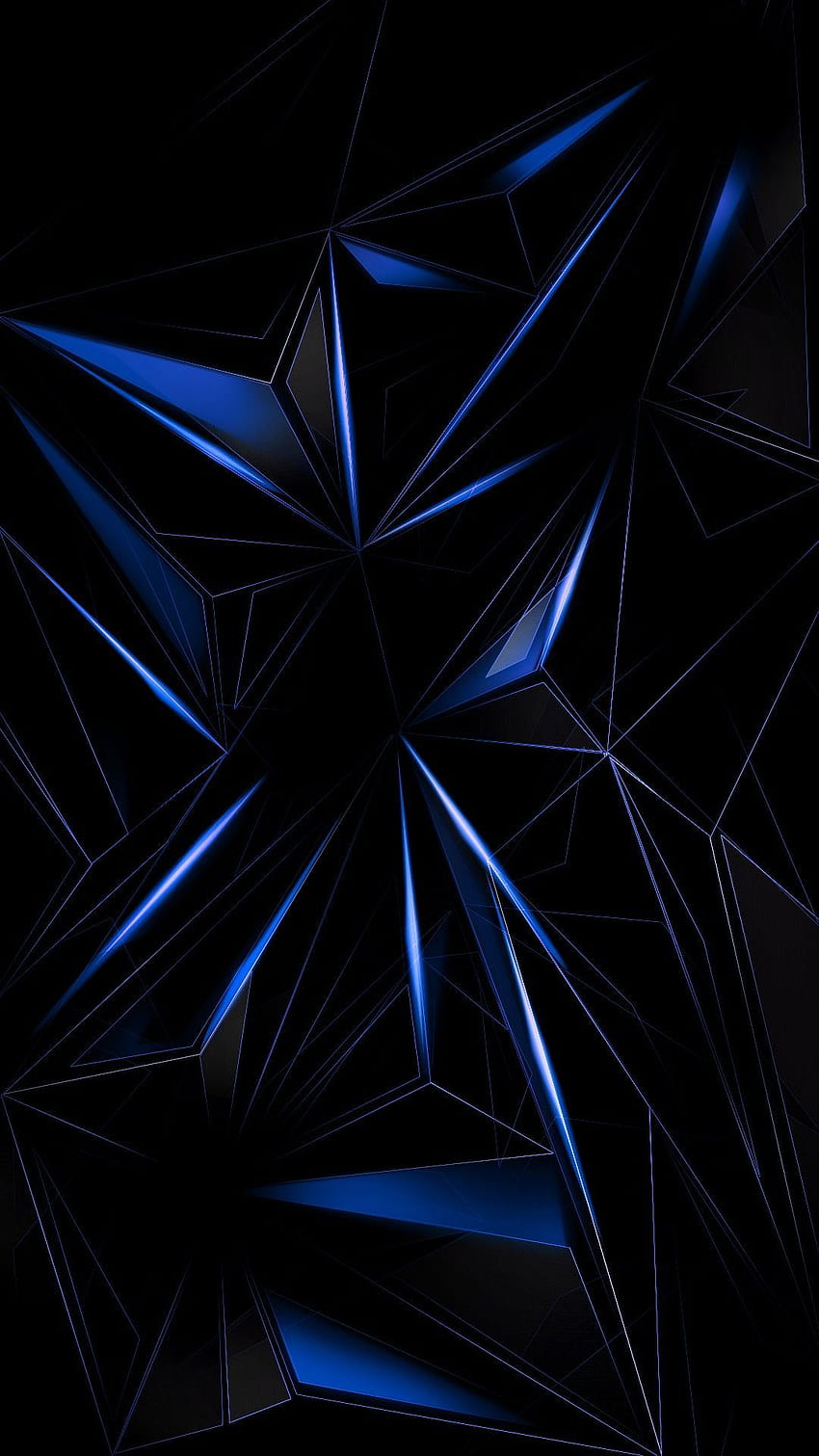 青の幾何学抽象 https://www.redbubble/people/leen12/shop?asc=u、青の幾何学抽象 HD電話の壁紙