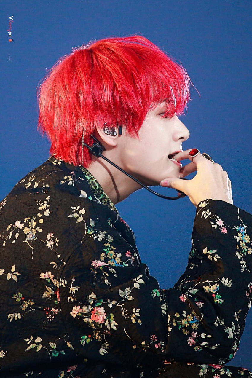 ᵀᵉᵗᵉEscuadrón de Taehyung ¹¹⁸ en Twitter: bts v cabello rojo fondo de pantalla del teléfono