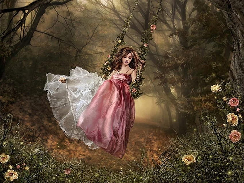 Wonderful Forest Fairy te Fairy 1024x768, sad fairy HD wallpaper