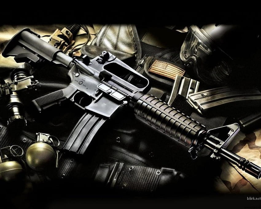 4 Awesome Gun, amazing guns HD wallpaper