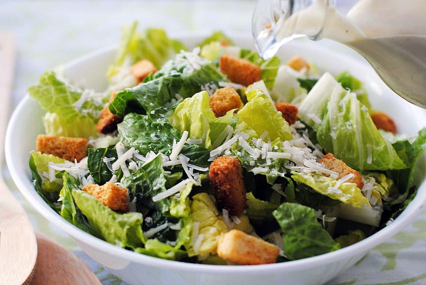 Caesar Salad Recipe: Men Make Dinner Day HD wallpaper