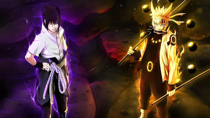 naruto and sasuke six paths, sage of the six paths HD wallpaper