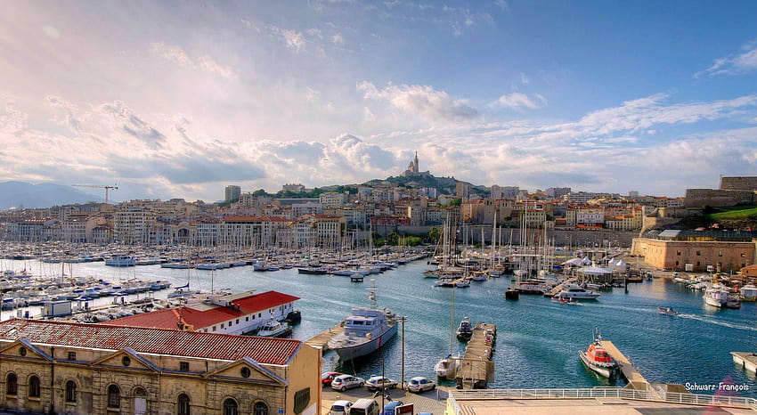 Marseille france provence 13 cities monuments panorama panoramic HD wallpaper