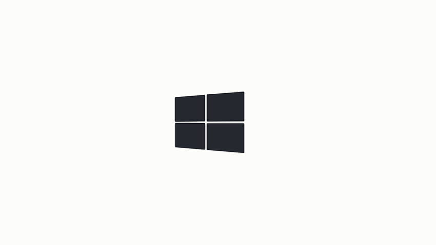 Black and White Windows Logo HD wallpaper