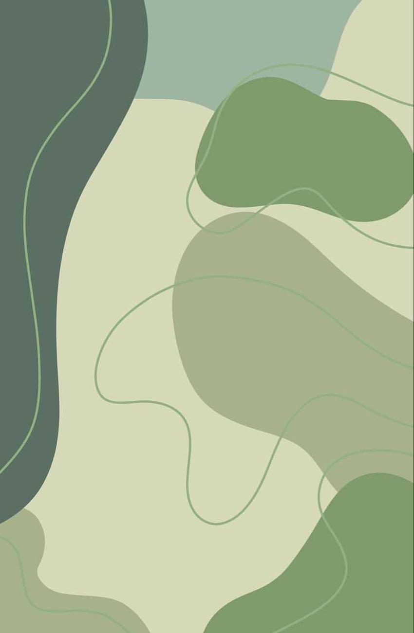 Sage Green Estetyczny, kolaż w kolorze szałwii Tapeta na telefon HD