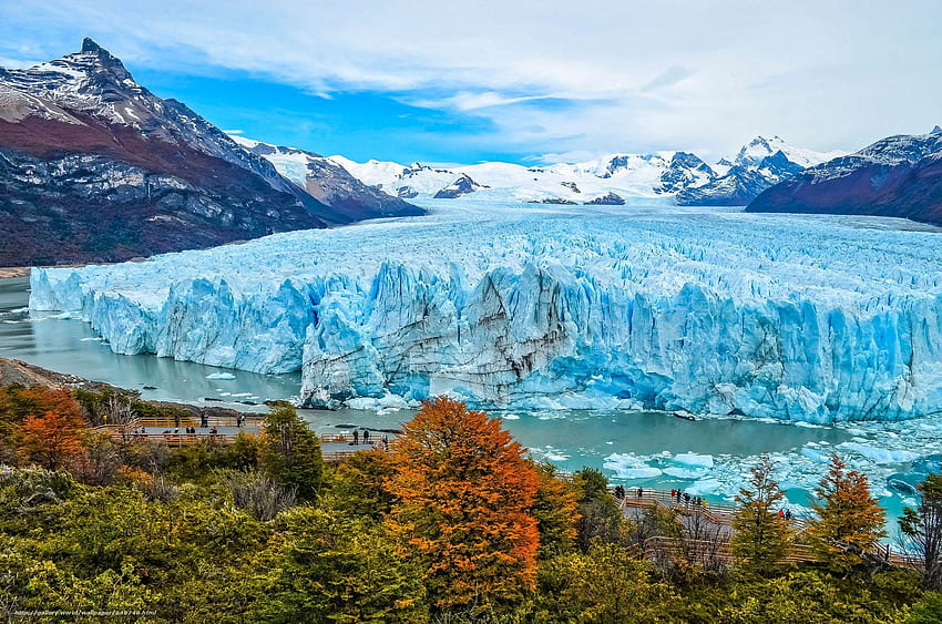 Perito Moreno es un glaciar ubicado en el parque nacional Los, los glaciares fondo de pantalla
