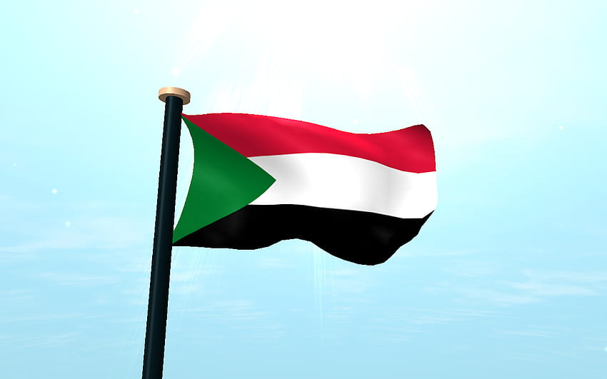 Sudan Flag 3D –, national flag amoled HD wallpaper