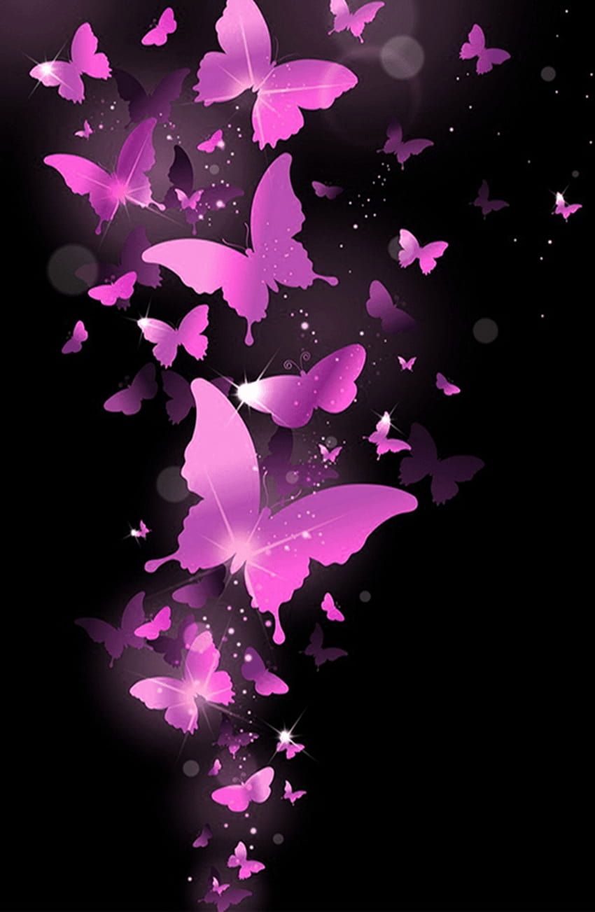 Mobile Butterflies, glitter butterflies HD phone wallpaper | Pxfuel