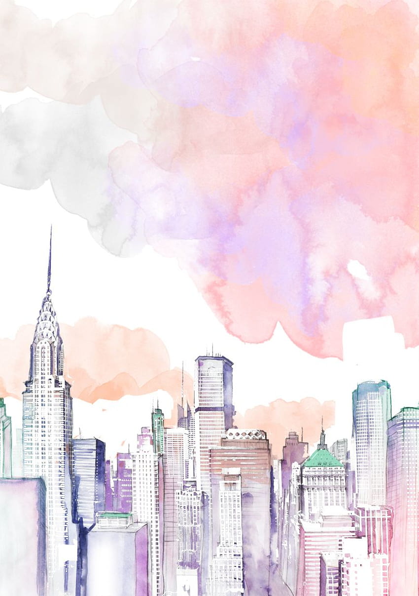 Paint Towns, cat air pink tumblr wallpaper ponsel HD