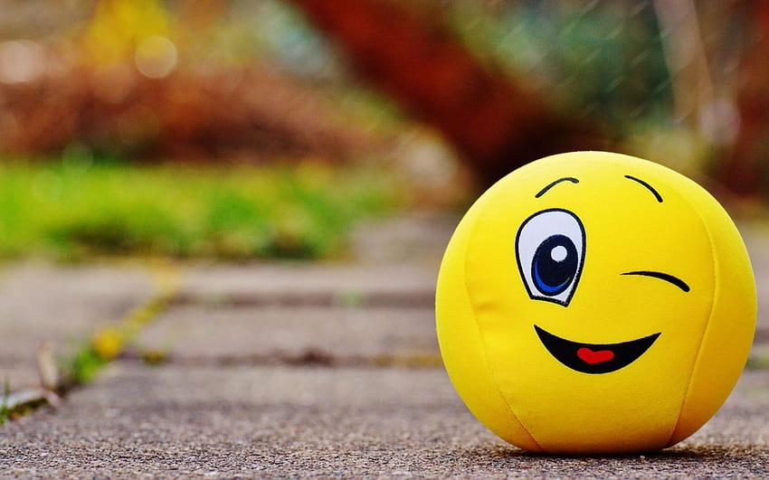 Smiley face, emoji heads HD wallpaper