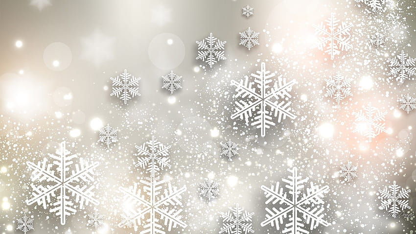 White Christmas Snowflake Backgrounds Dati, fiocchi di neve natalizi Sfondo HD